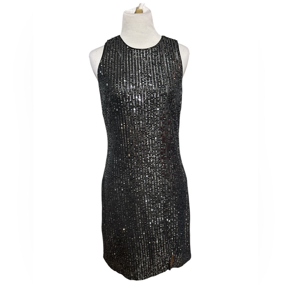 Elegant Black Sequin Dress - Picture 1 of 2